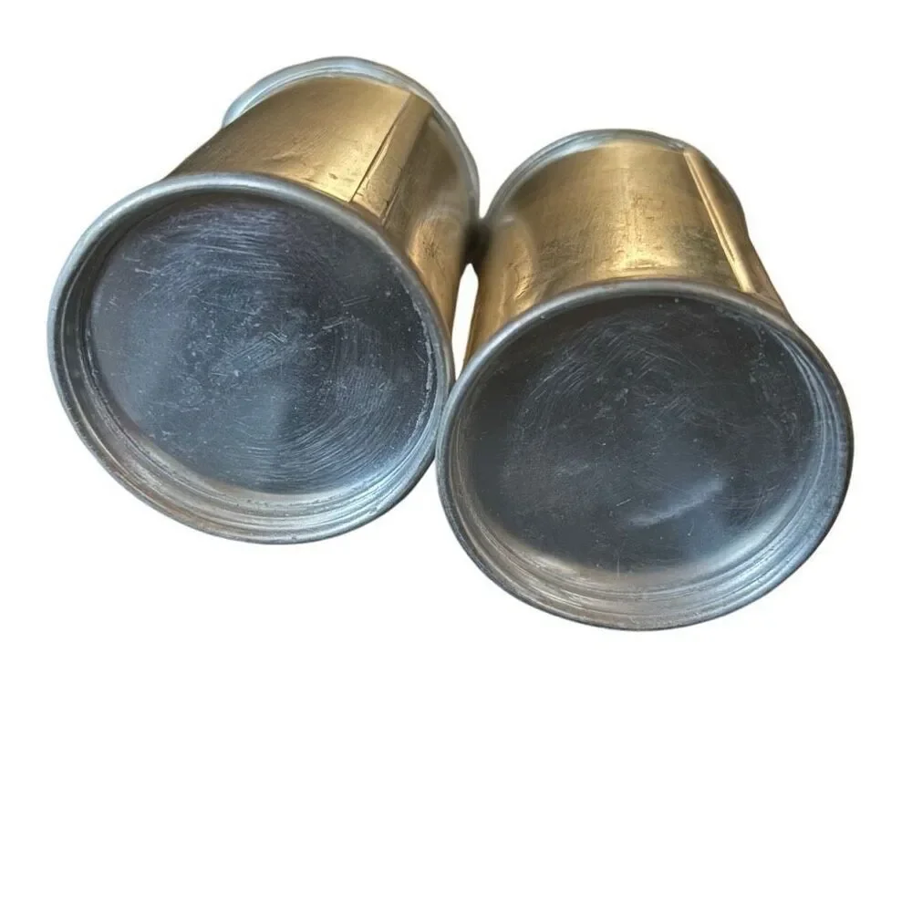 Milk Can Aluminum Salt & Pepper Shakers 1970’s Japan